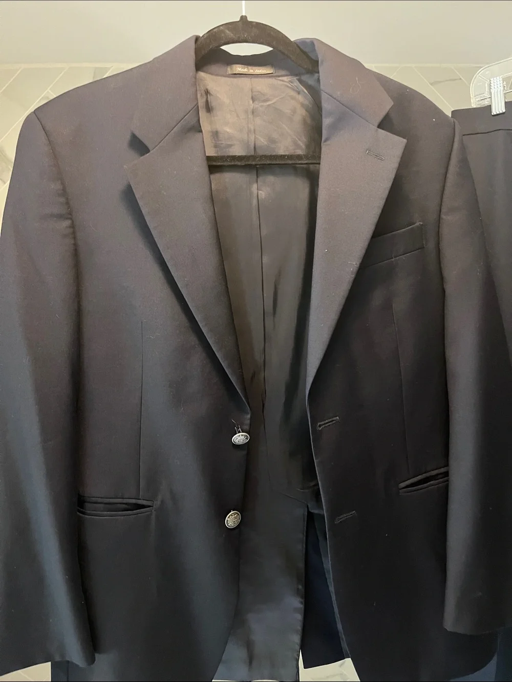 Michael Kors Dark Navy Two-Button Sport Coat Blazer